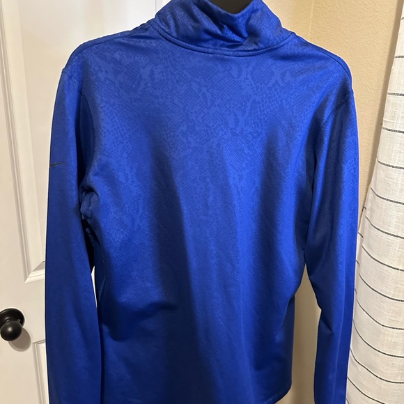 Nike Pro Dri-FIT Royal Blue Quarter-Zip Top - Picture 6 of 8